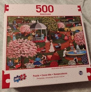500-Piece Americana Jigsaw Puzzle - Mother's Day At The Park
